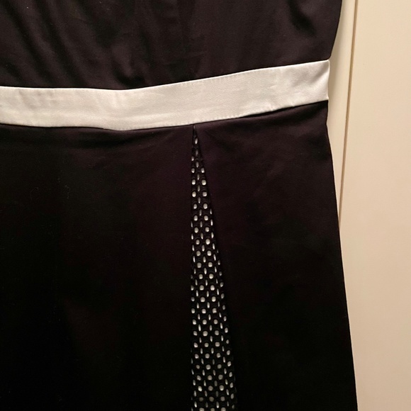 Calvin Klein Black & White Short Sleeve Party Dress Size 12 - Picture 2 of 7